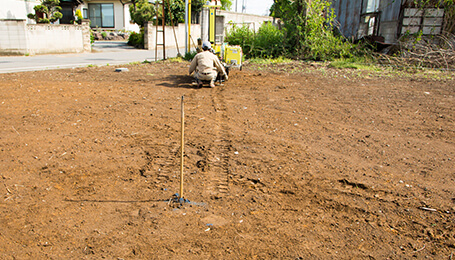 「埋蔵物確認・整地作業」イメージ